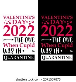 Valentines day 2022. Funny valentine's day quote, anti valentine's day vector illustration. Good for sticker, poster, textile print, and other gifts design.