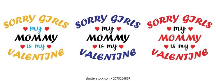 valentines day 2022  quotes svg design greeting card template with typography text happy valentine`s day and red blue green yellow heart and line on background. Vector illustration