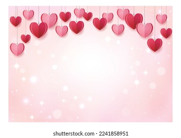 Valentine's Day 3D Heart Frame, Background