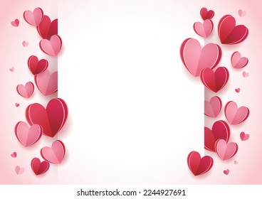 Valentine's Day 3D Heart Frame, Background