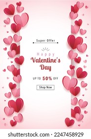 Valentine's Day 3D Heart Frame, Background