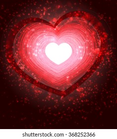 Valentines day. Abstract background for greeting card, vector