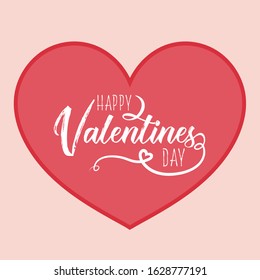 Valentine's day abstract background with heart. Vector illustration
