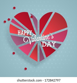 Valentine's day abstract background. Vector illustration