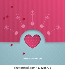 Valentine's day abstract background. Vector illustration