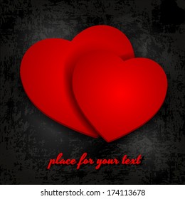 Valentine`s Day abstract background. Vector illustration.