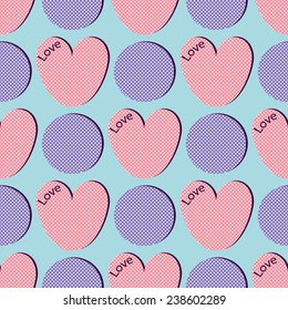 Valentine's Day abstract background vector illustration 