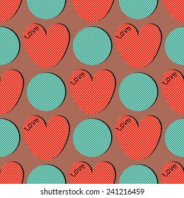 Valentine's Day abstract background vector illustration 