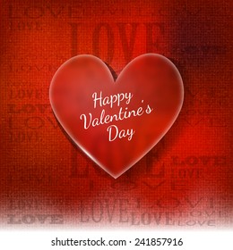 Valentines Day Abstract Background - Vector Illustration