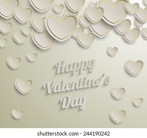 Valentines Day abstract background. Vector illustration eps 10 