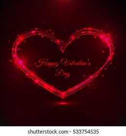 Valentine's day abstract background. Vector illustration EPS10