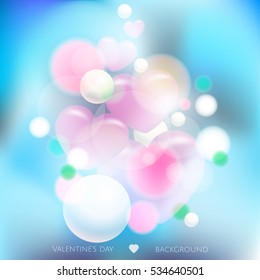 Valentine's day abstract background. Vector illustration