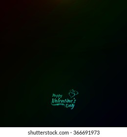 Valentines day abstract card, gradient lights design