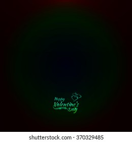 Valentines day abstract card, gradient lights design