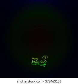 Valentines day abstract card, gradient lights design