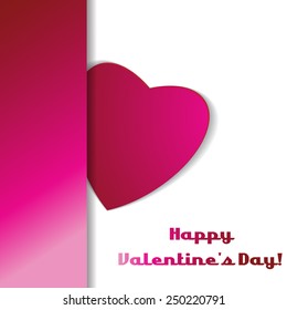 Valentines day. Abstract paper hearts. Love. Valentine background with hearts