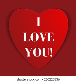 Valentines day. Abstract paper hearts. Love. Valentine background with hearts