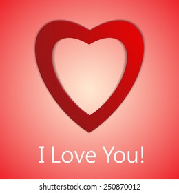 Valentines day. Abstract paper hearts. Love. Valentine background with hearts