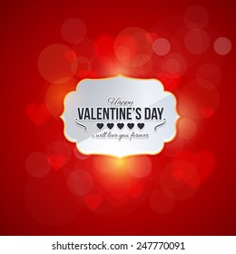 Valentine's Day Abstract Red Background