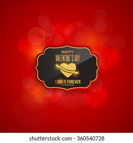 Valentine's Day Abstract Red Colors Background Design