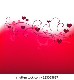 Valentine's day abstract with space for a text