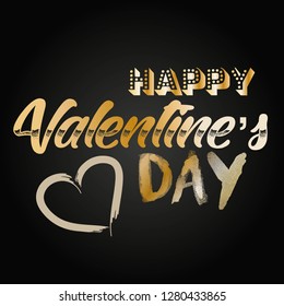  Valentine's Day abstract vector background. Happy St. Valentine's day vector. Lettering 