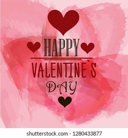  Valentine's Day abstract vector background. Happy St. Valentine's day vector. Lettering 