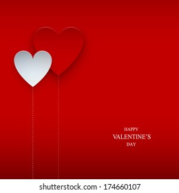 Valentines Day abstract vector background.