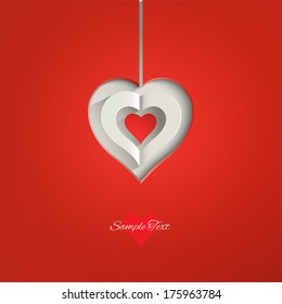 Valentines Day abstract vector background.