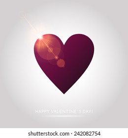 Valentine's Day abstract vector background with hearts