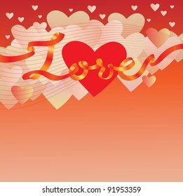Valentine's Day abstract vector background