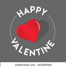 Valentine's day abstract. Vector illustration.