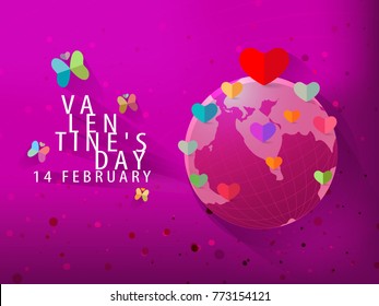 Valentine's Day around the world is the heart of check-in, The world will have a lot of people love. The bright pink universe goes with pleasure.