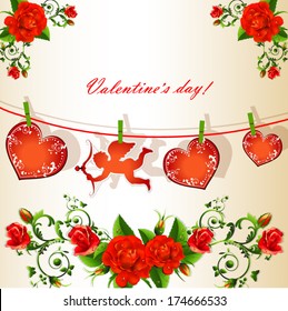 Valentine`s day background