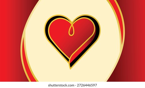 Valentine's Day Background With Abstract Heart