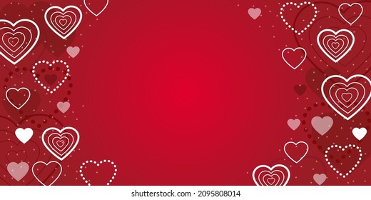 Valentine's day background. Background with abstract hearts.