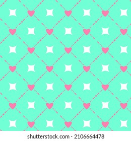 Valentine's day background, Abstract seamless pattern with hearts. Template greeting card, invitation and advertising banner, brochure. Cute Valentine cards. Wrapping paper for present.