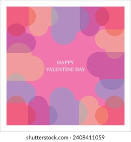 Valentine's day background abstract vector design