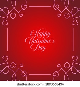Valentine's Day background 
Banner vector for printed and digital purpose