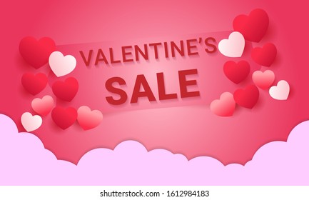 valentines day background, can be used for sales banners, wallpapers, for brochures, landing pages.