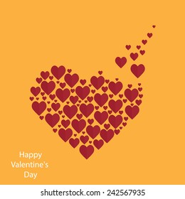 Valentine's Day background and card