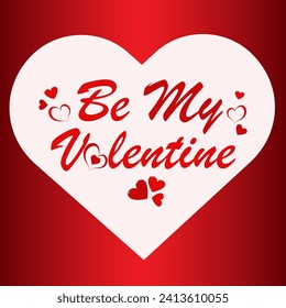 Valentines day background card with hearts . Happy Holiday brochure in cute pink style. flyer template with text - Happy Valentines Day. Stock vector illustration