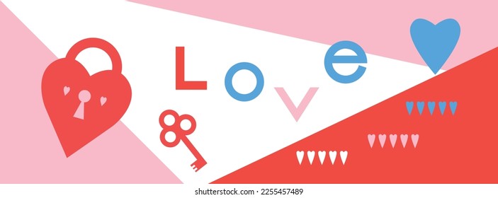 Valentine's Day background collection. Valentine's Day concept. Creative illustration for poster, web, landing, page, cover, ad, greeting, card, promotion. Eps 10
