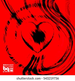 Valentines day background. Colorful gradient background heart. Vector illustration love, glitch. Print on textile.