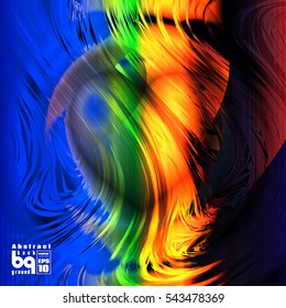 Valentines day background. Colorful gradient background heart. Vector illustration love, glitch. Print on textile.