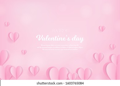 Valentine's Day Background concept design suitable for advertisement, banner, and gift card