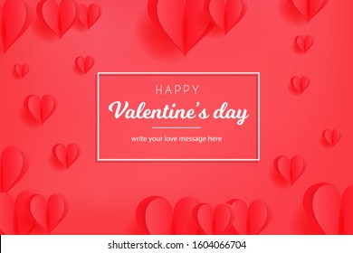 Valentine's Day Background concept design suitable for advertisement, banner, and gift card