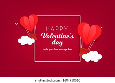 Valentine's Day Background concept design suitable for advertisement, banner, and gift card