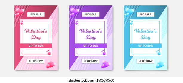 Valentine's Day Background concept design suitable for advertisement, banner, and gift card