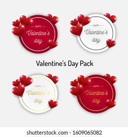 Valentine's Day Background concept design suitable for advertisement, banner, and gift card